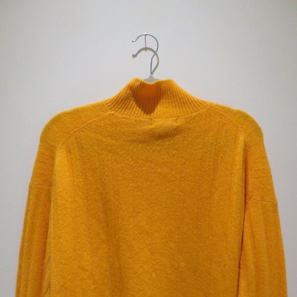 J. CREW Ribbed Mockneck Sweater in Supersoft Yarn Tangerine Orange - Size XL - Picture 11 of 14